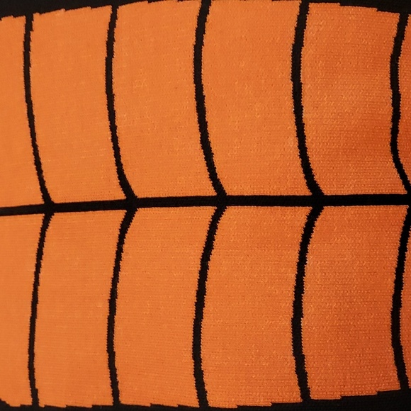 Elhoffer Design NWOT Orange & Black Spider-Man Shell Knit Sweater Size M - Picture 4 of 6